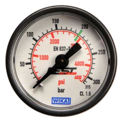40mm 0-315BAR 1/8 BSP Taper back entry gauge.