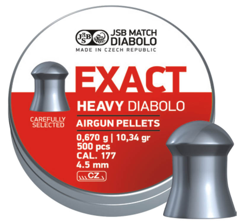 JSB Exact Heavy Diablo .177 pellets. (500)