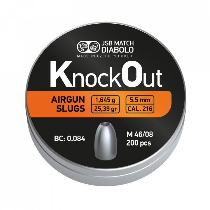 JSB Knock Out Airgun Slugs .22 (200)